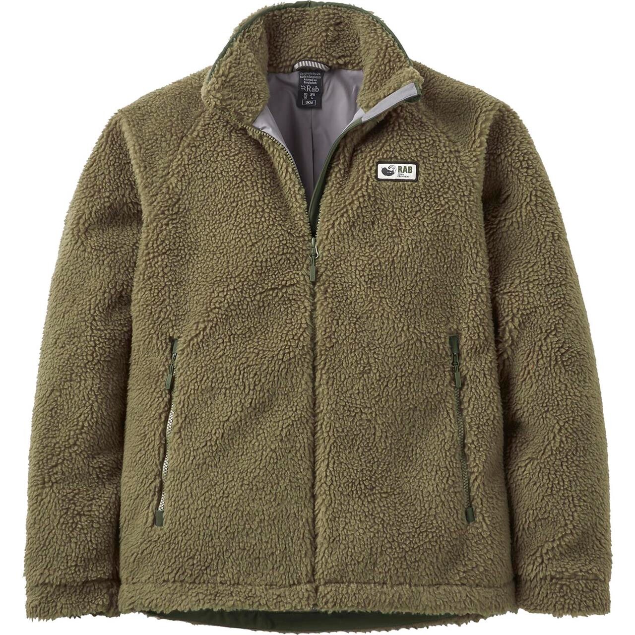RAB Mens Original Pile Jacket (Grøn (LIGHT KHAKI) Large)