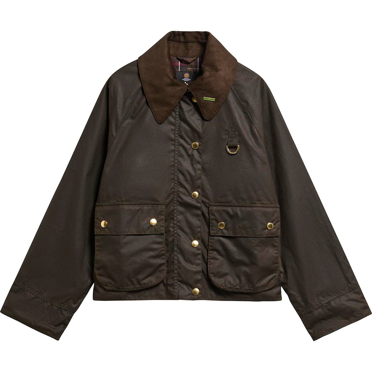 Barbour Womens Icons Modern Spey Wax Jacket (Grøn (OLIVE/CLASSIC) 40)