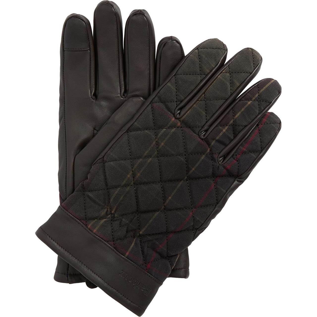 Barbour Mens Darwen Tartan Gloves (Large)