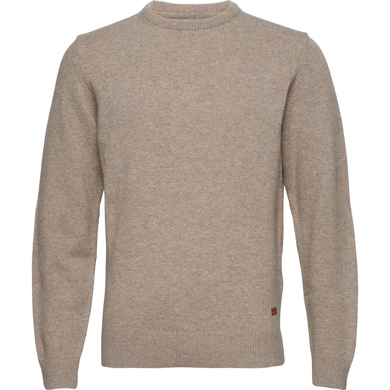 Barbour Mens Essential Patch Crew Neck Sweater (Grå (DK STONE) Medium)