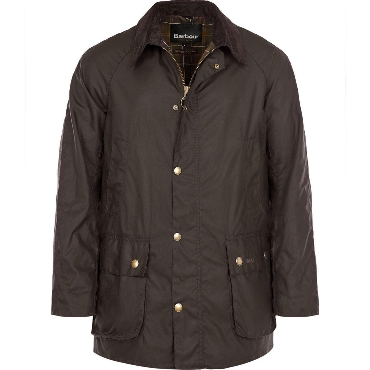Barbour Mens Ashby Wax Jacket (Grøn (OLIVE) Medium)
