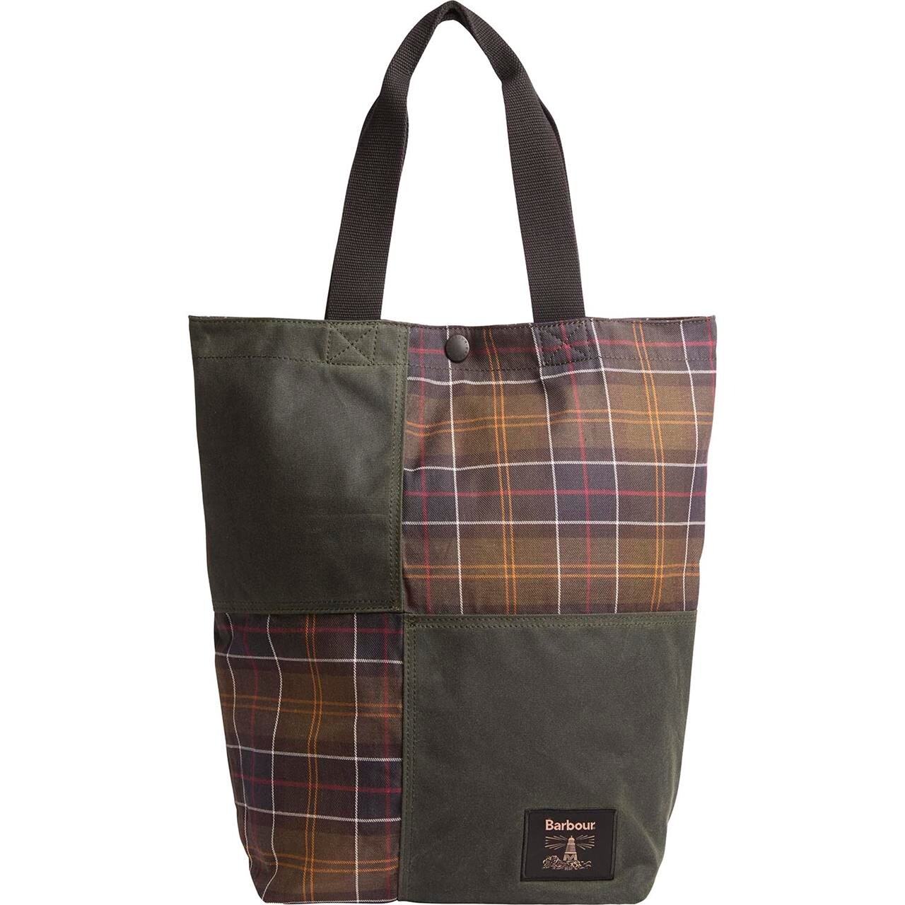 Barbour Field Patchwork Tote Bag (Grøn (SAGE/CLASSIC) One size)