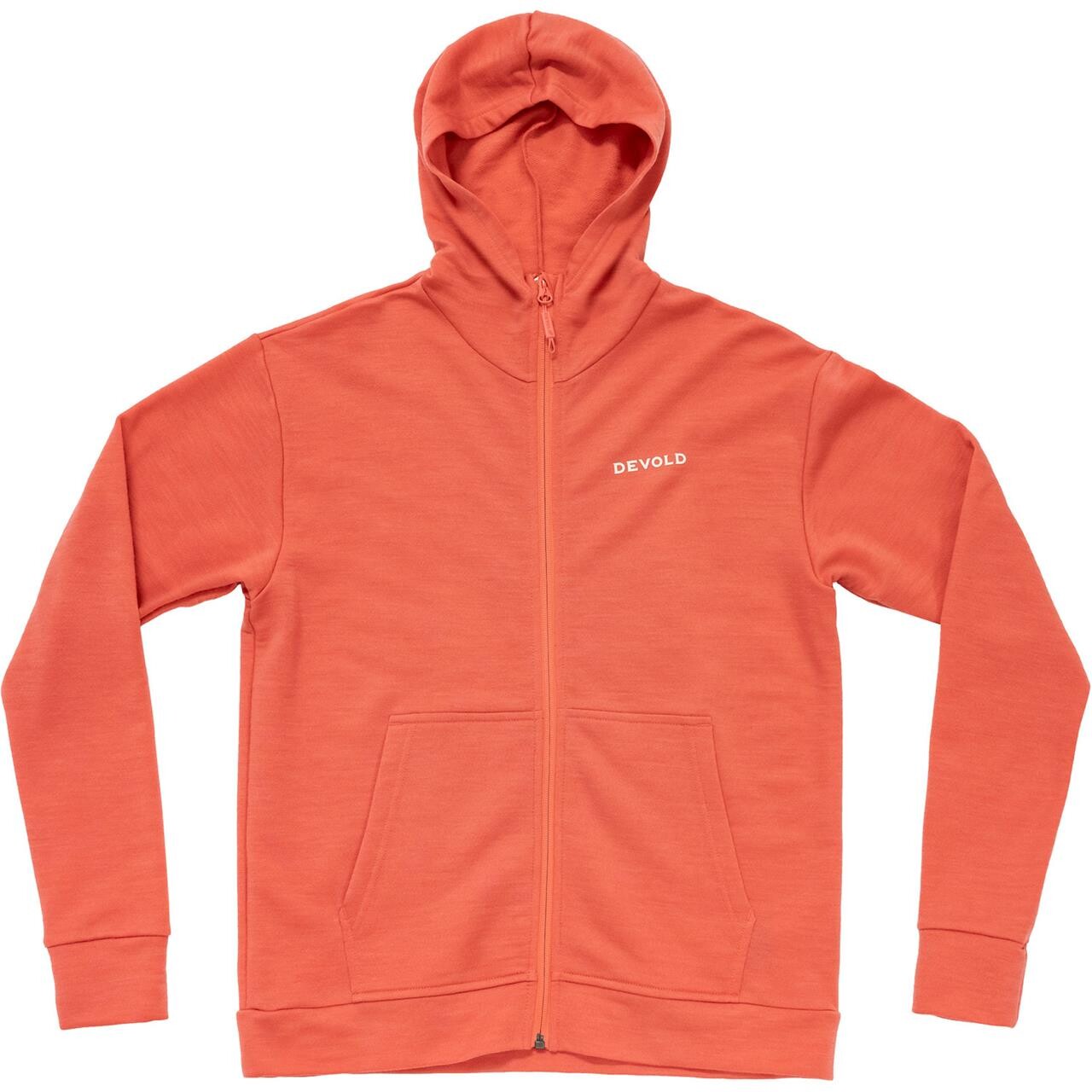 Devold Womens Everyday Zip Hoodie (Rød (CORAL) Large)