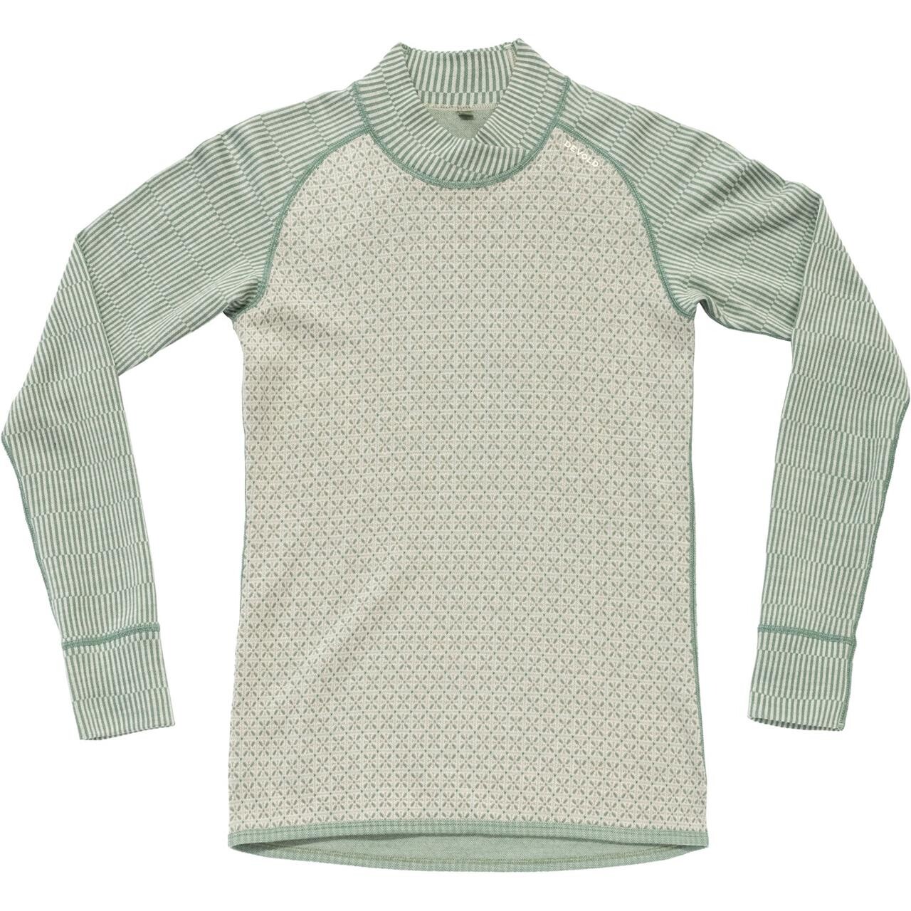Devold Womens Kvitegga Merino 230 Cross Neck (Hvid (RAW WHITE) Large)