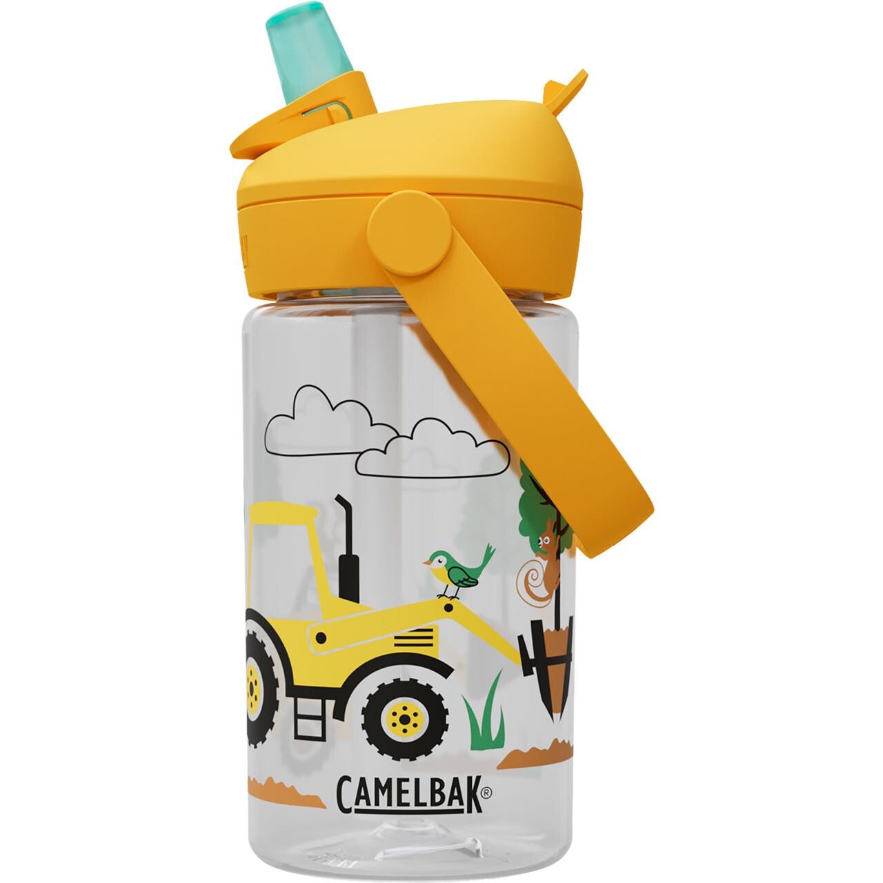 Camelbak Thrive Flip Straw Kids 14oz - Tractors and Trees - Str. .4L / 14 oz - Drikkeflaske