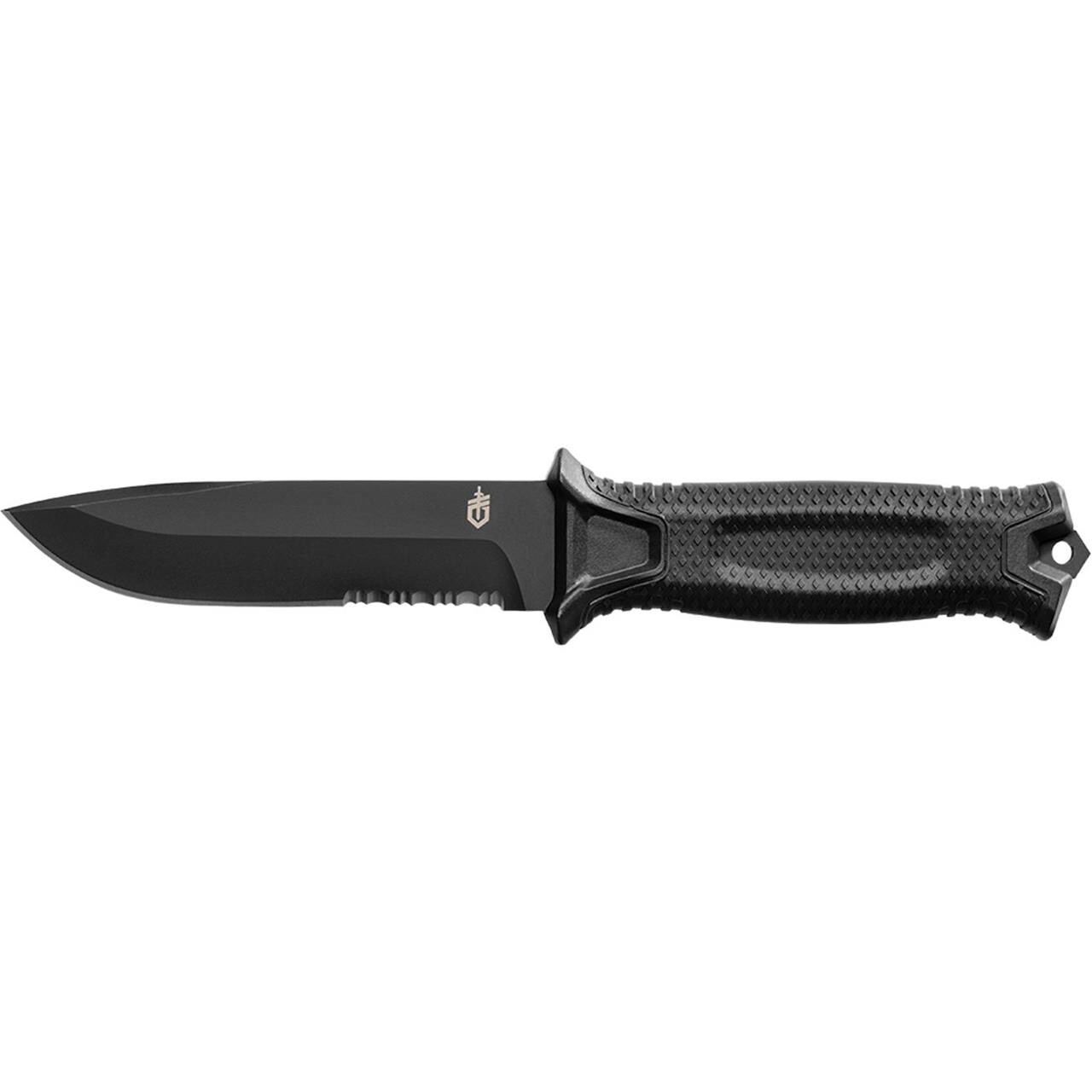 Gerber StrongArm Serrated Kniv med fast klinge - Black