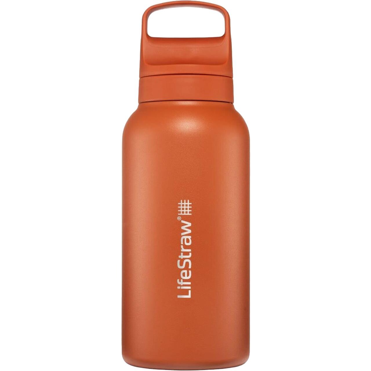 LifeStraw Go 2.0 SS Water Filter Bottle 1 L (Orange (KYOTO ORANGE))