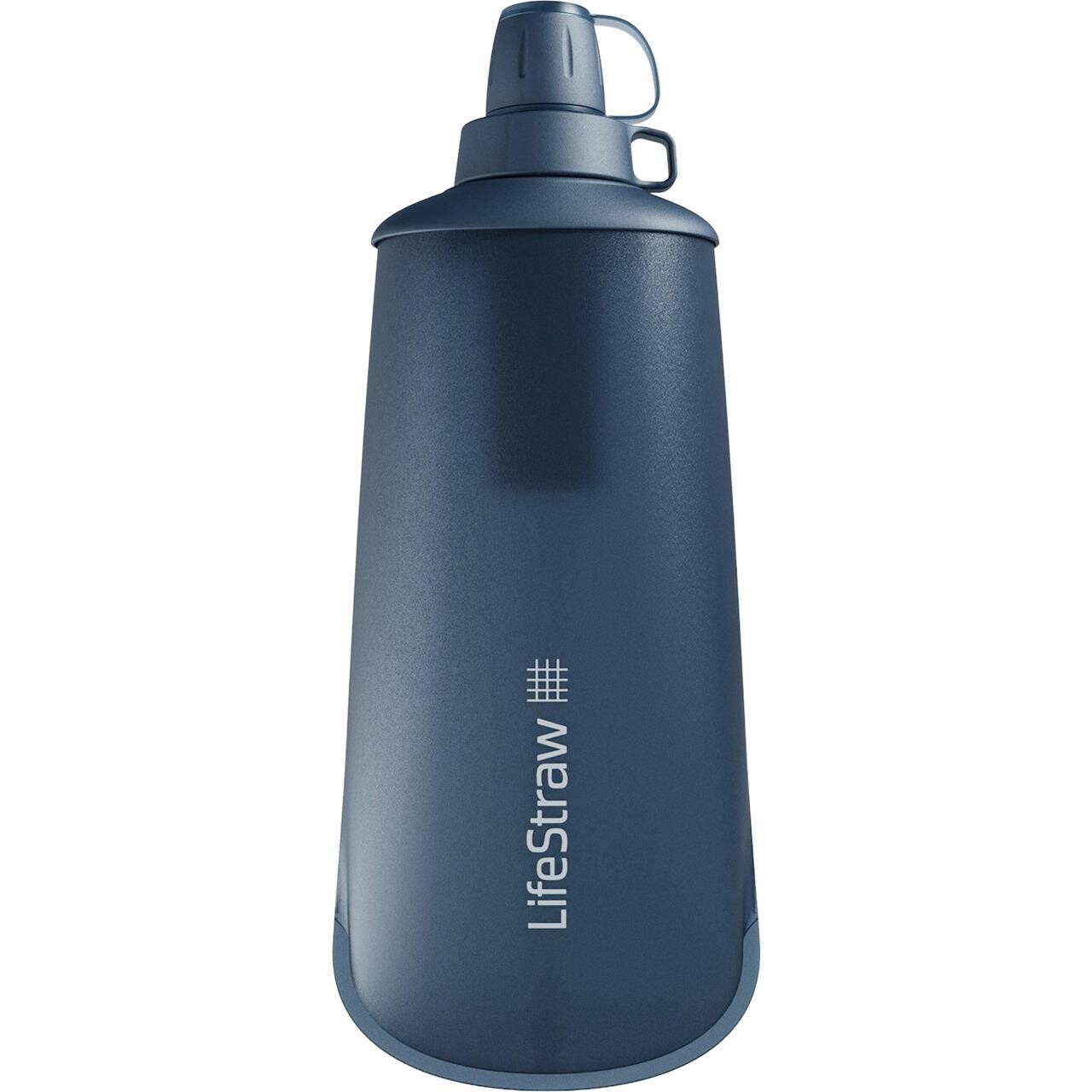 Drikkedunk - LifeStraw Peak Squeeze Collapsible Bottle 1L With Filter - Mountain Blue