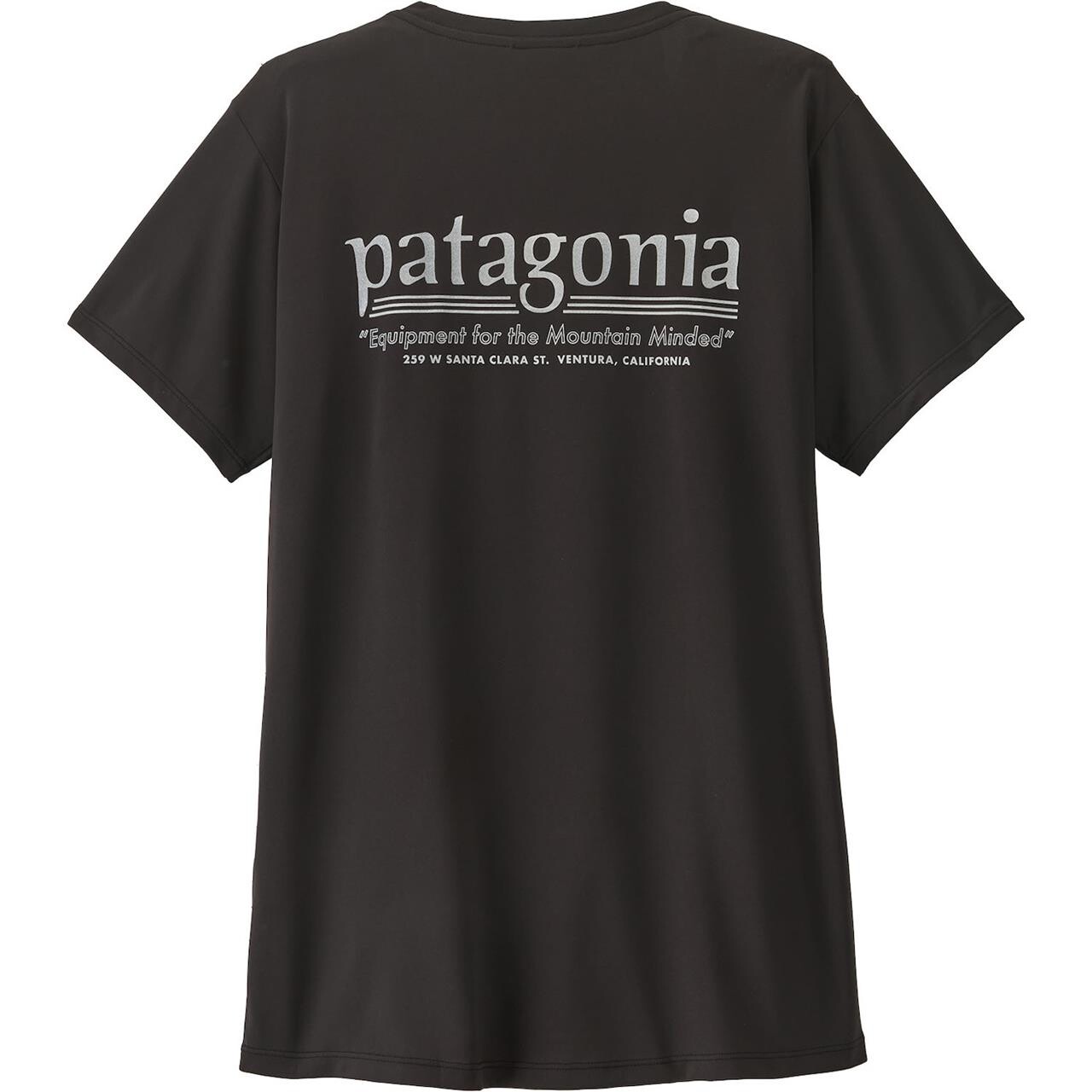 Patagonia Womens Cap Cool Daily Shirt - Hut Tripper (Sort (BLACK) Large)