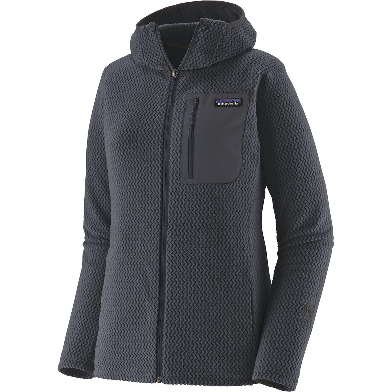 Patagonia Womens R1 Air Full-zip Hoody (Blå (SMOLDER BLUE) Large)