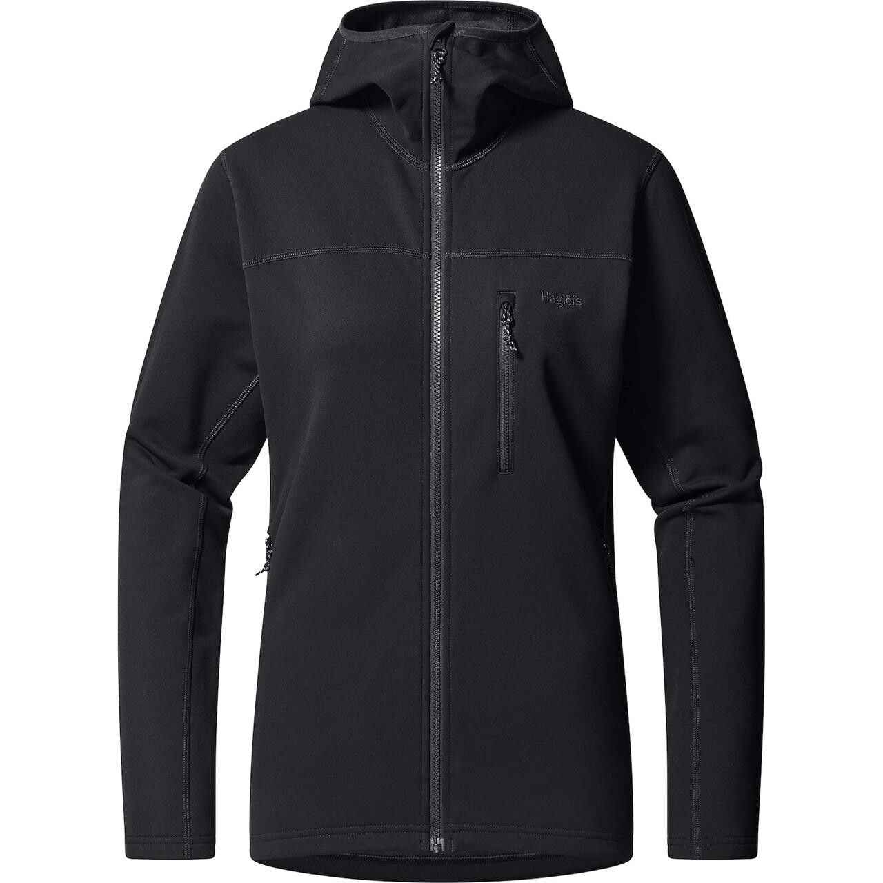 Haglöfs Womens Rosson Mid Hood (Sort (TRUE BLACK) X-small)
