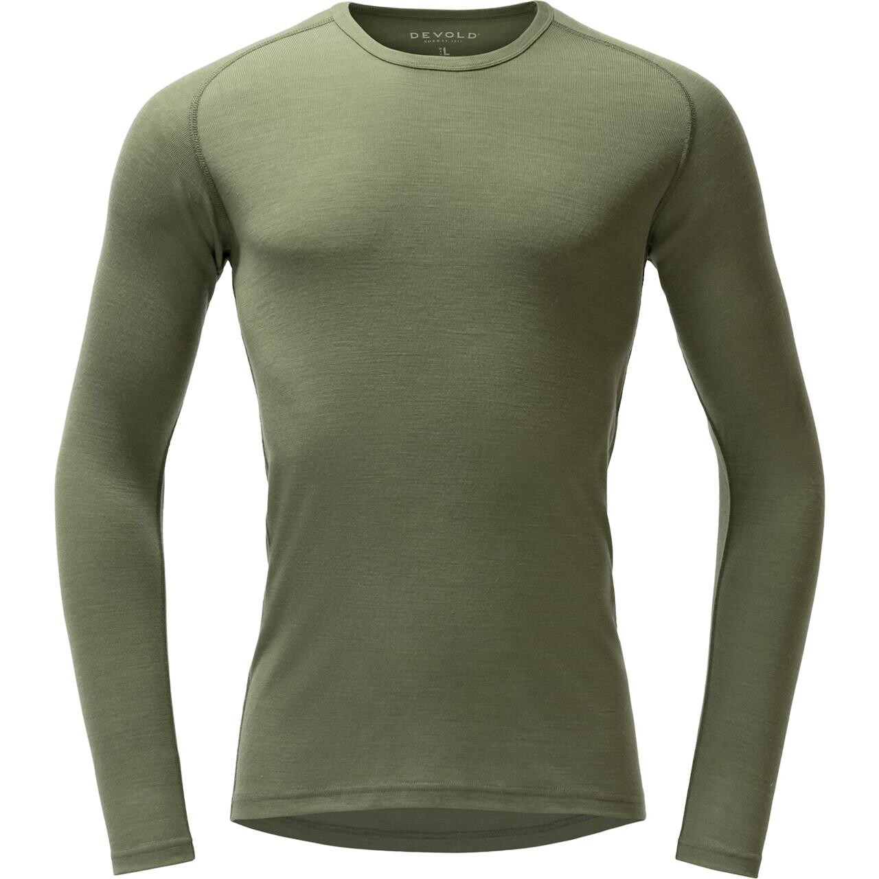Devold Mens Adventure Merino 190 Shirt (Grøn (LICHEN) Medium)