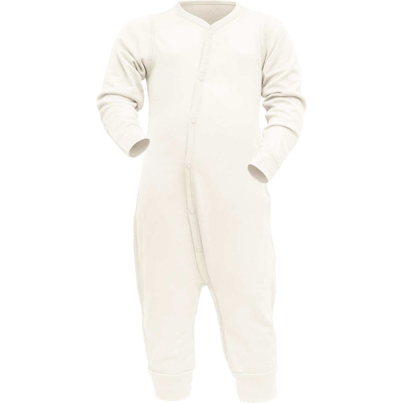 Devold Kids Breeze Merino Sleepsuit Baby (Hvid (OFFWHITE) 56)