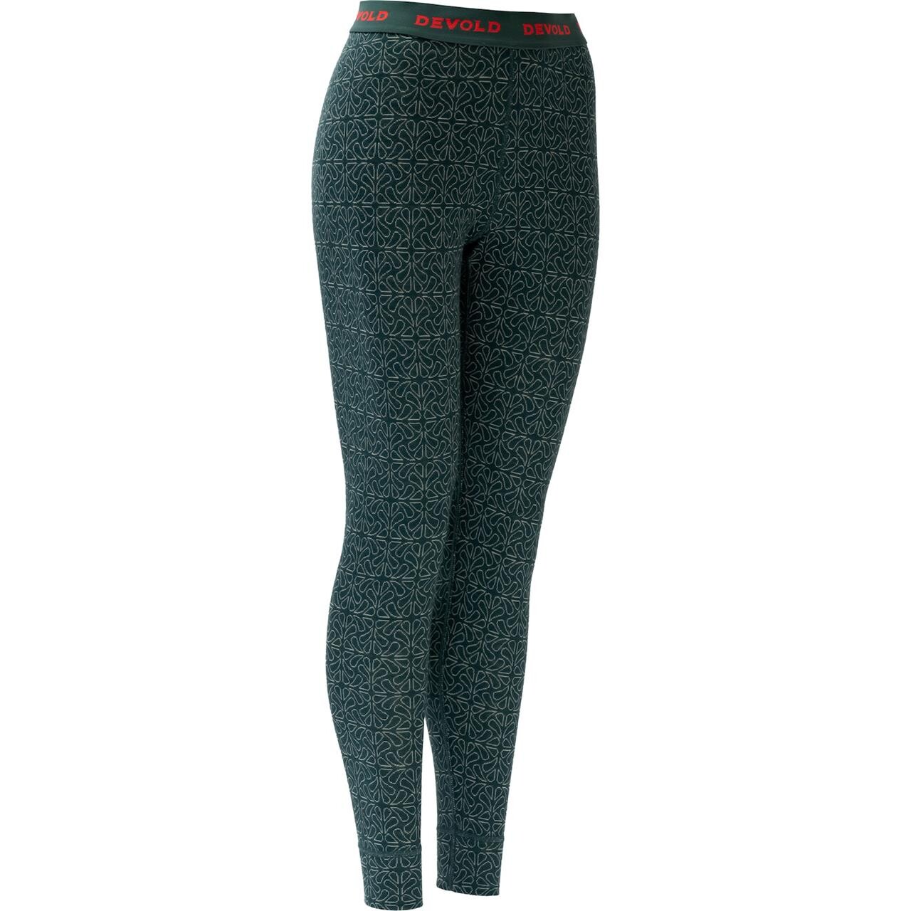 Devold Womens Duo Active Merino 205 Longs (Grøn (WOODS) Small)
