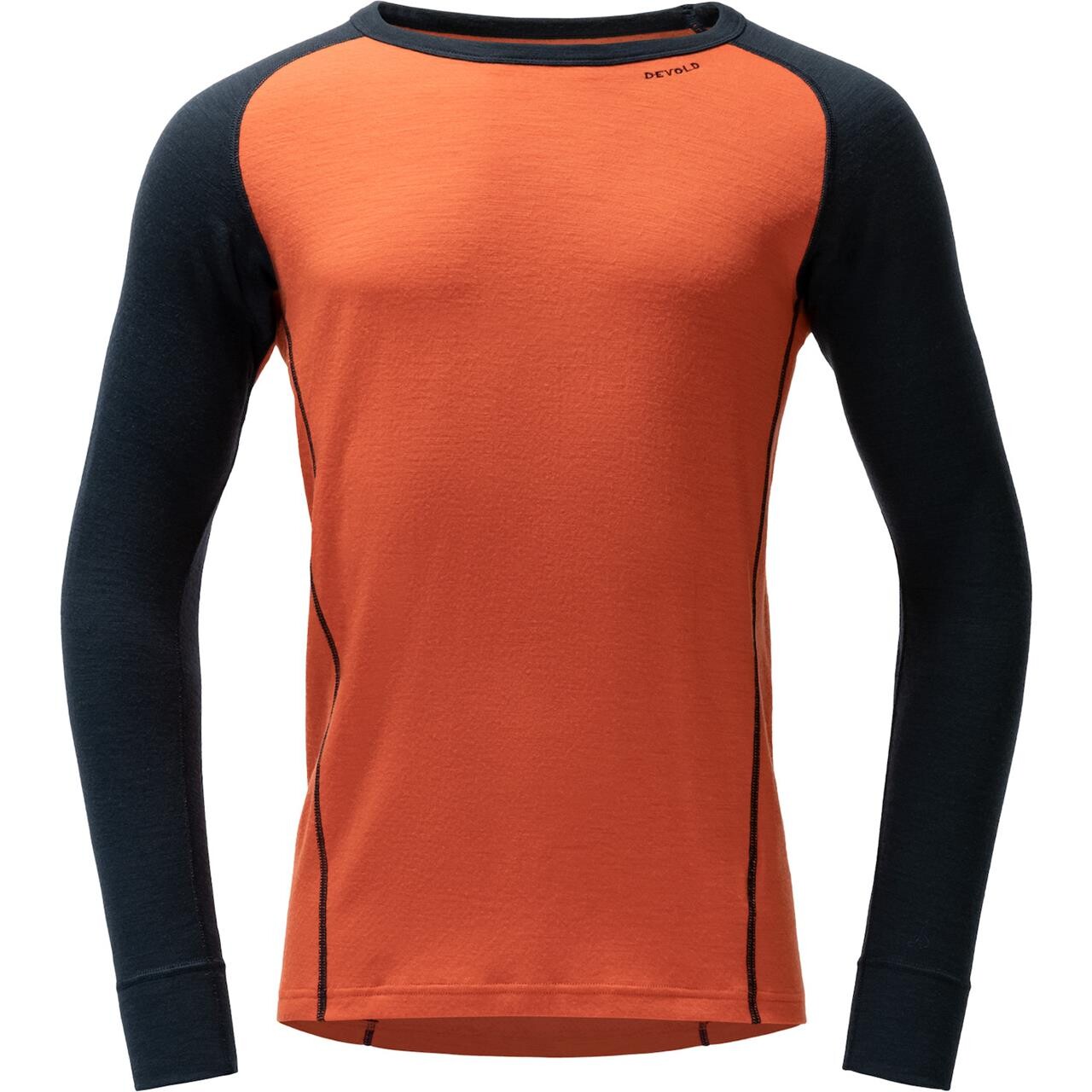 Devold Mens Duo Active Merino 205 Shirt (Orange (BRICK) Large)