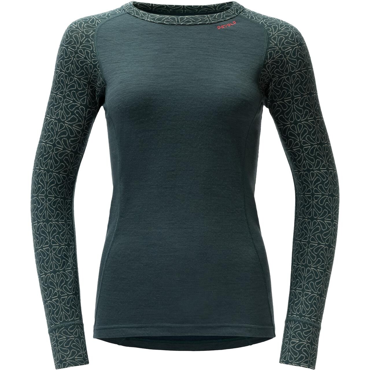 Devold Womens Duo Active Merino 205 Shirt (Grøn (WOODS) Small)