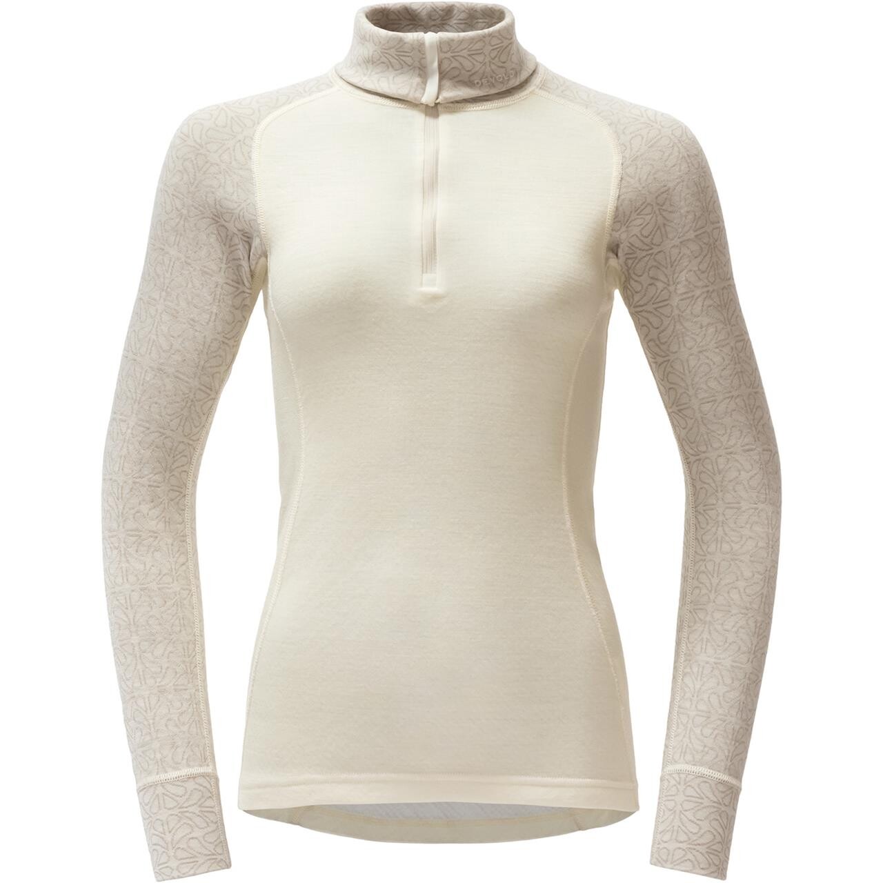 Devold Womens Duo Active Merino 205 Z.neck (Hvid (RAW WHITE) Medium)