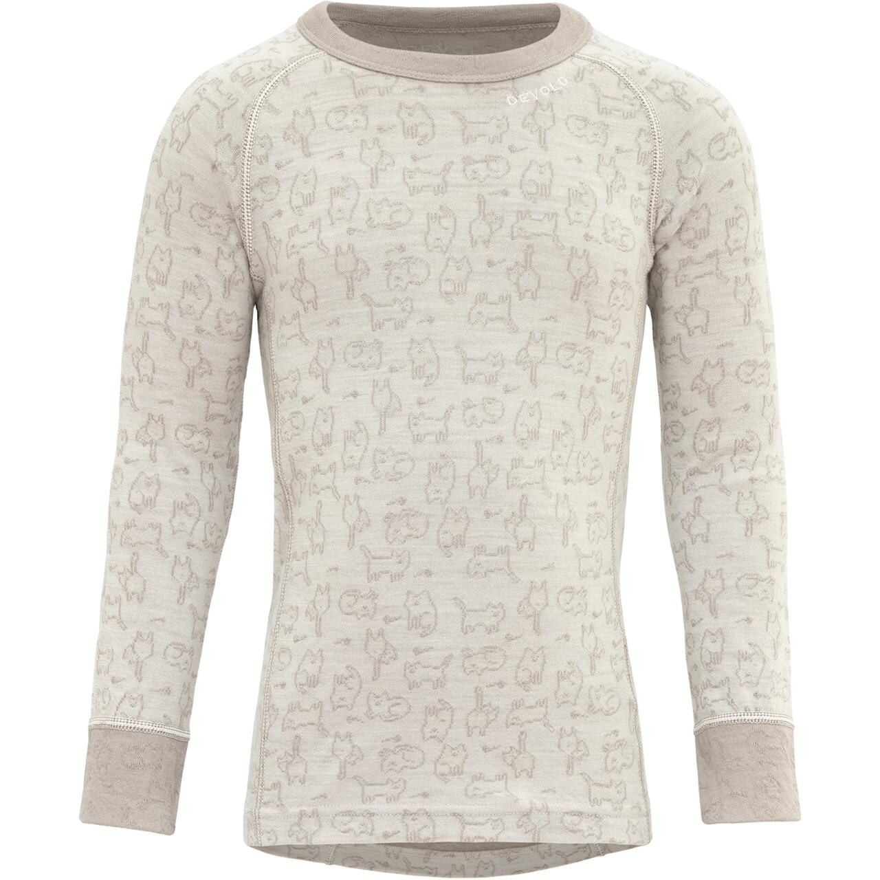 Devold Kids Duo Active Merino Shirt Kid (Hvid (RAW WHITE) 32)