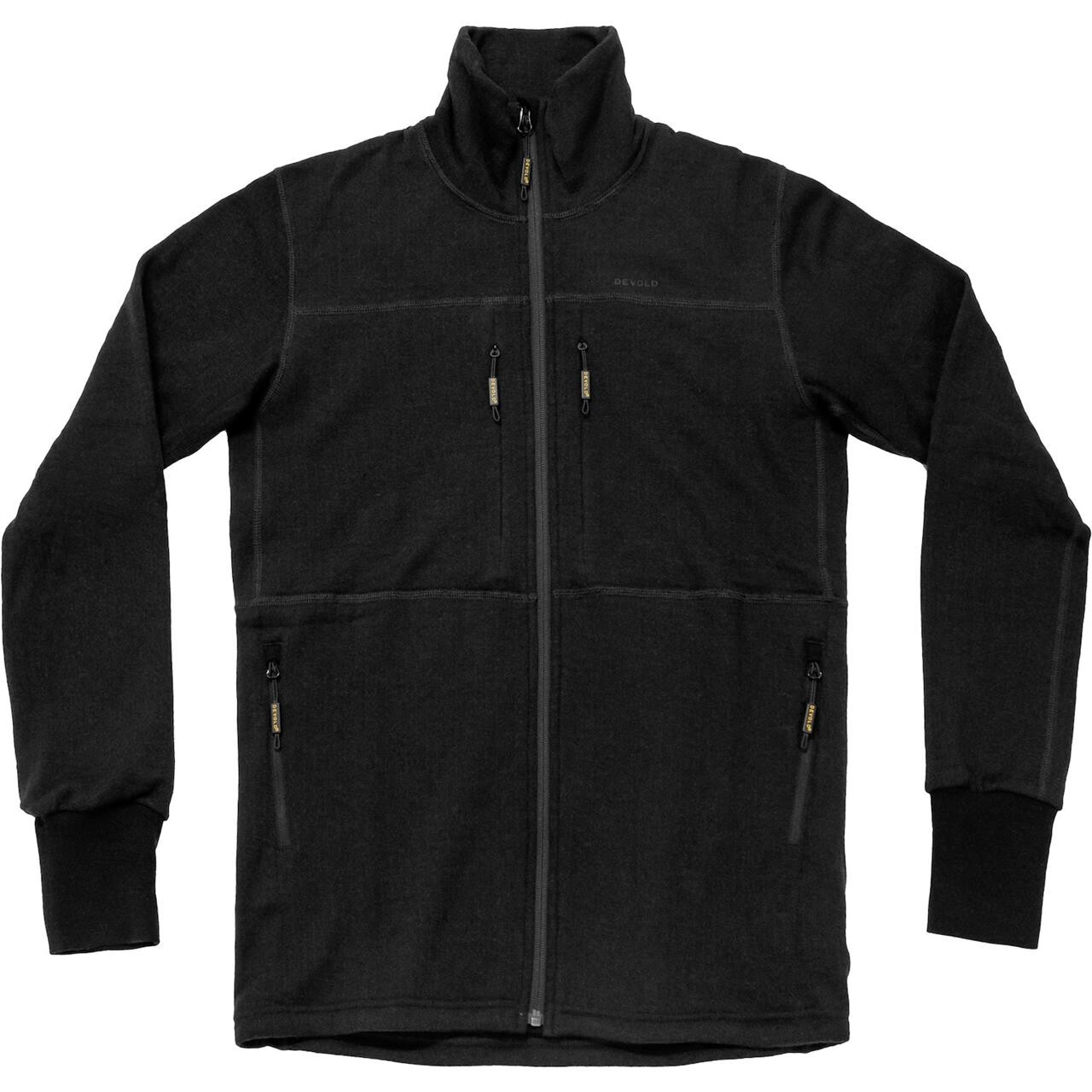 Devold Mens Egga Grid Merino Jacket (Sort (CAVIAR) Small)