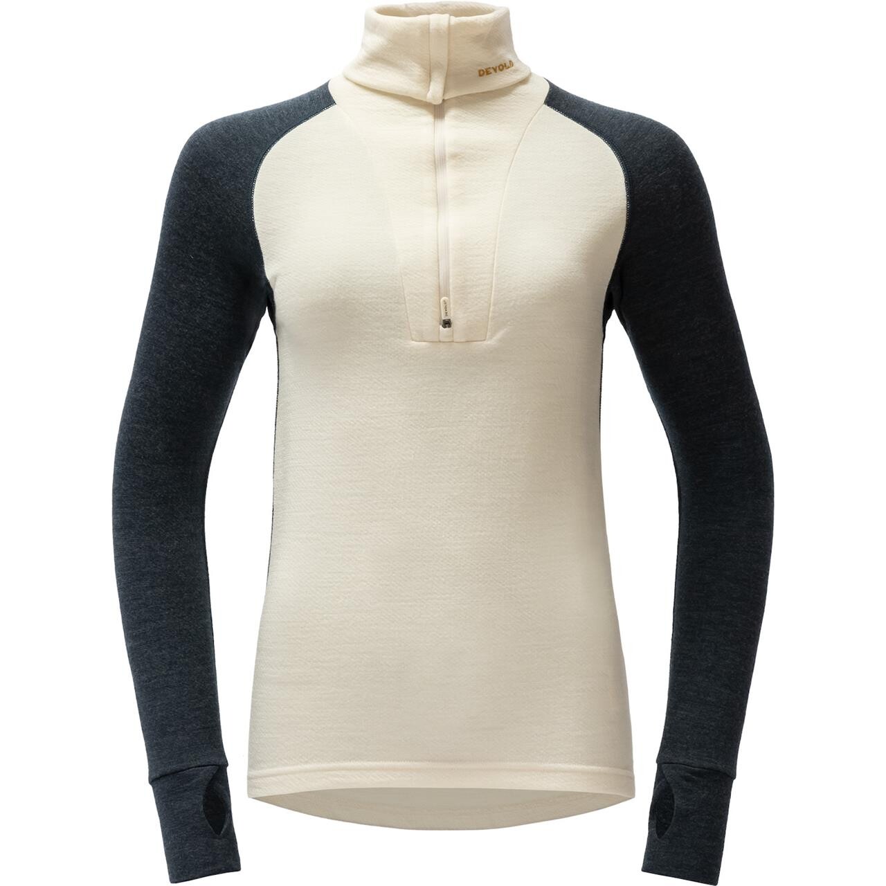 Devold Womens Expedition Merino Silk Zip (Hvid (INK/OFFWHITE) X-large)