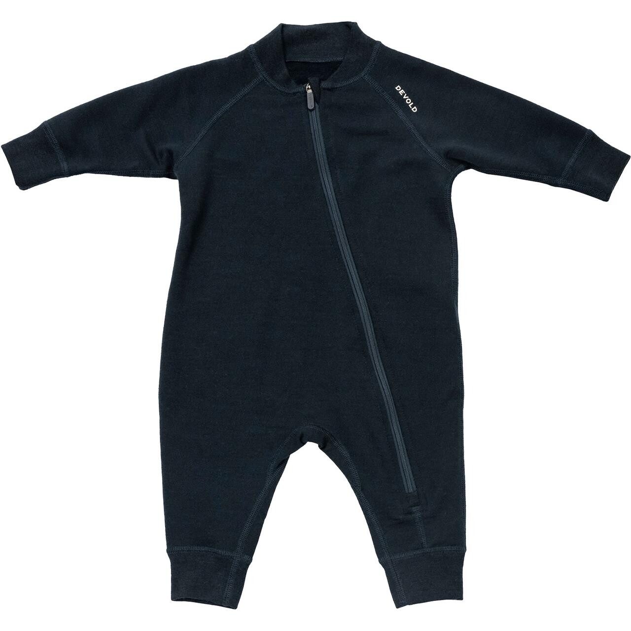 Devold Kids Nibba Merino Playsuit Baby (Sort (INK) 80 cm)