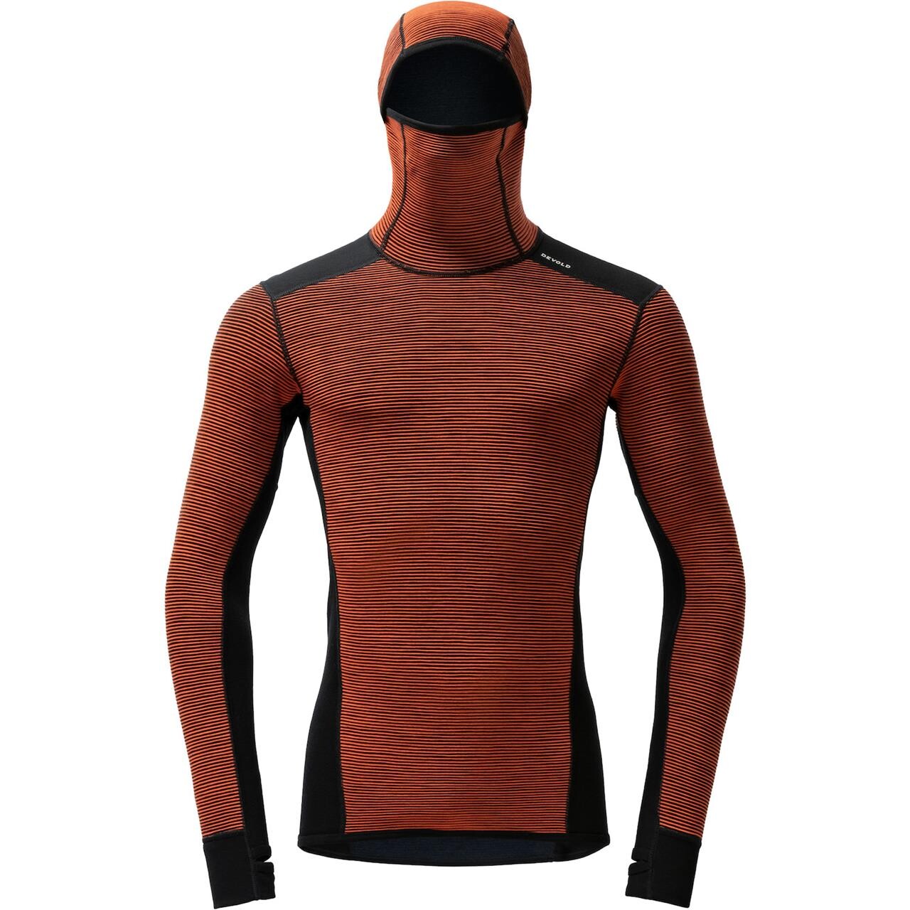 Devold Mens Reverso Merino Hoodie (Orange (BRICK) Large)