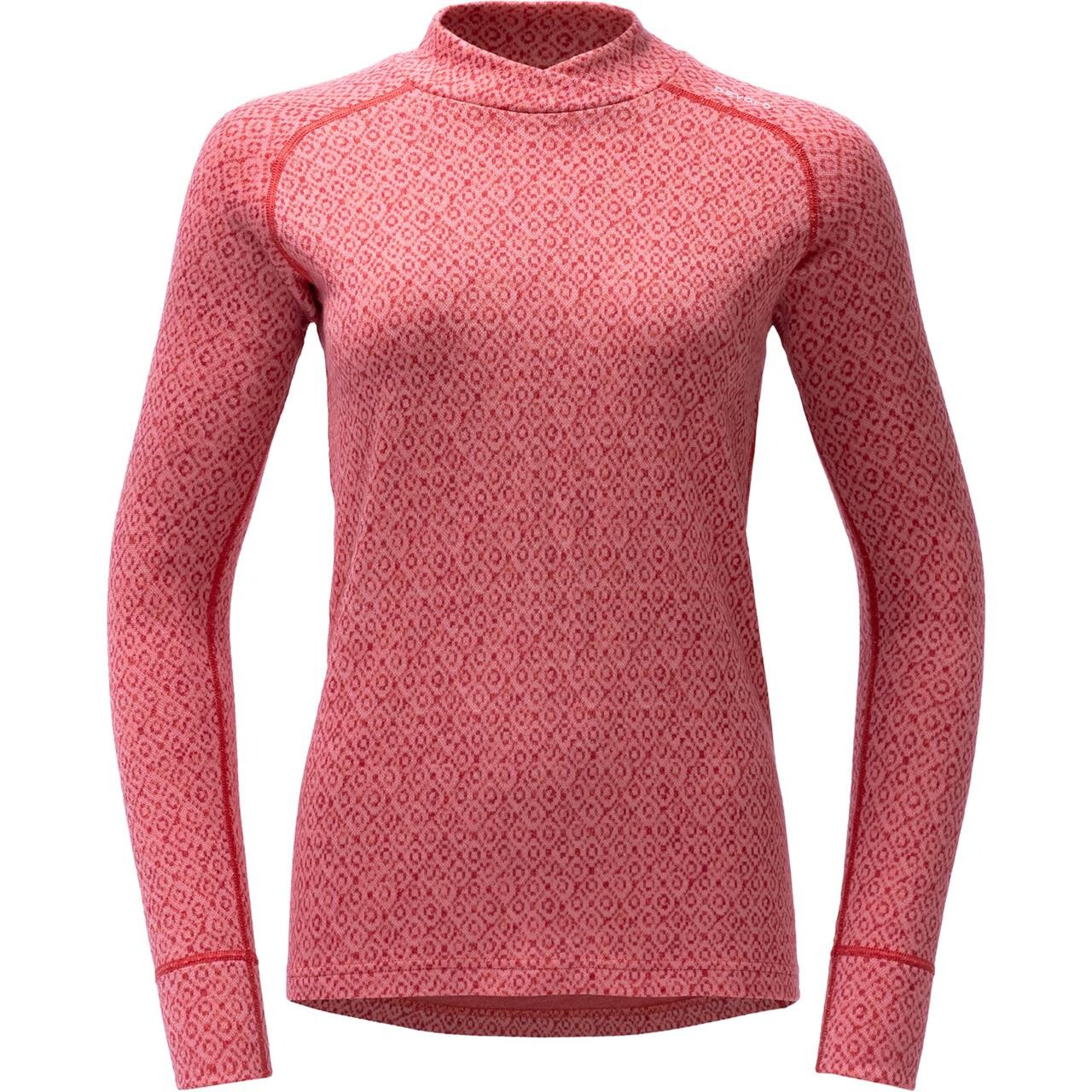 Devold Womens Signature Silk 230 Cross Neck (Lyserød (APRICOT) Large)