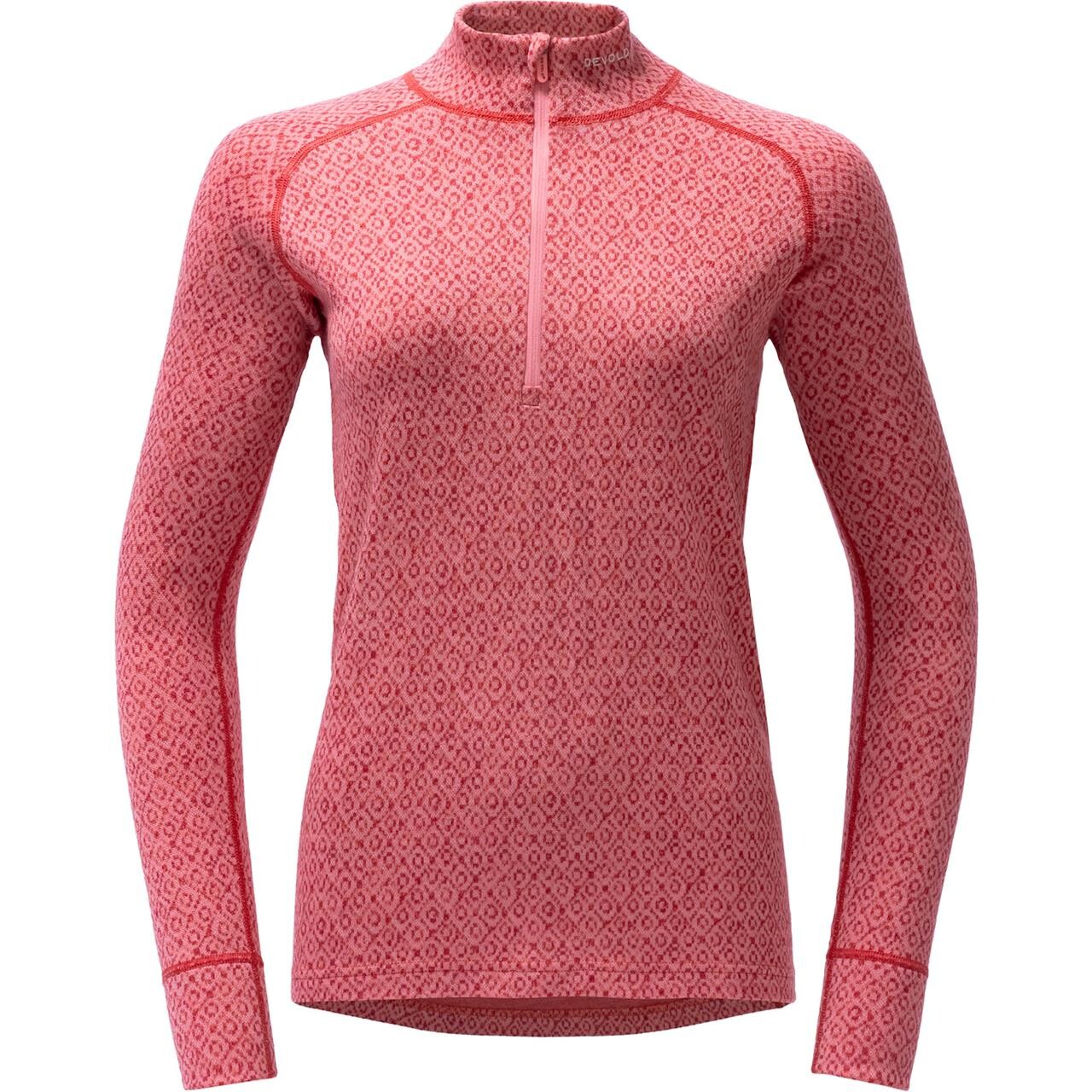Devold Womens Signature Silk 230 Zip (Lyserød (APRICOT) Large)