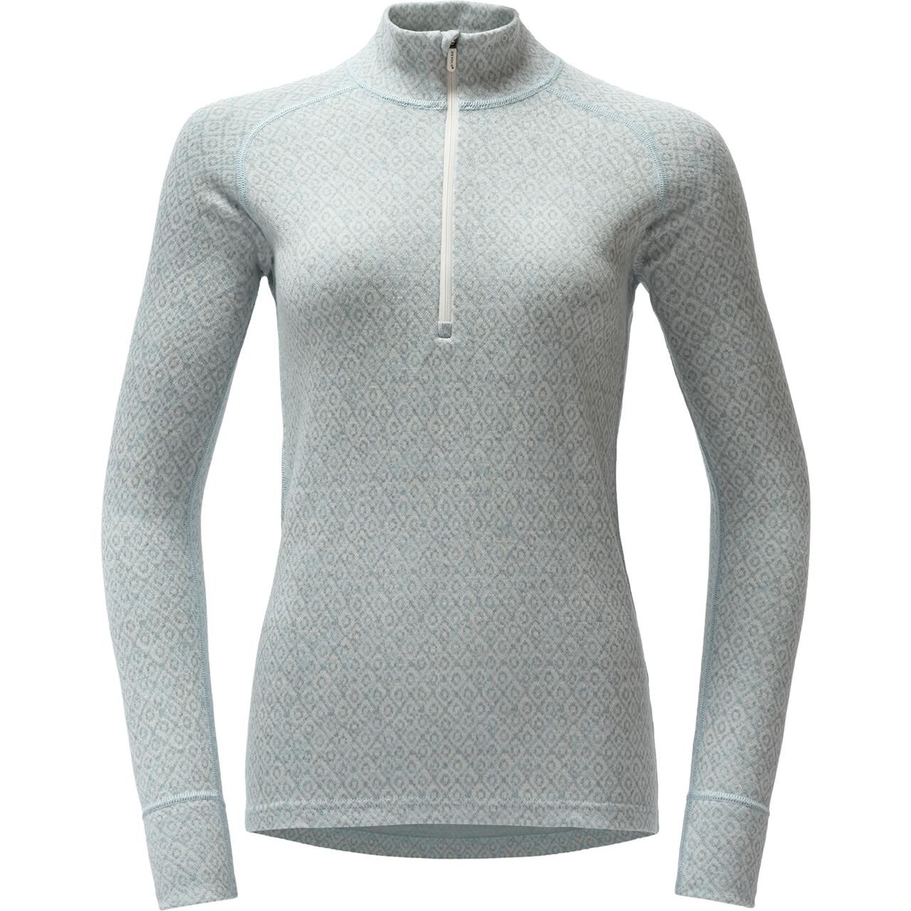Devold Womens Signature Silk 230 Zip (Blå (DAWN) Large)