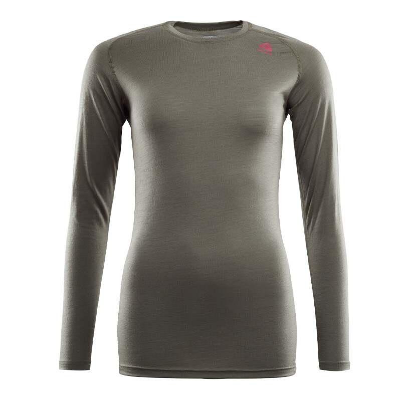  Aclima Womens Lightwool Crew Neck (GREEN (RANGER GREEN) Large)