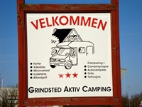 Sign at the entrance to the campsite